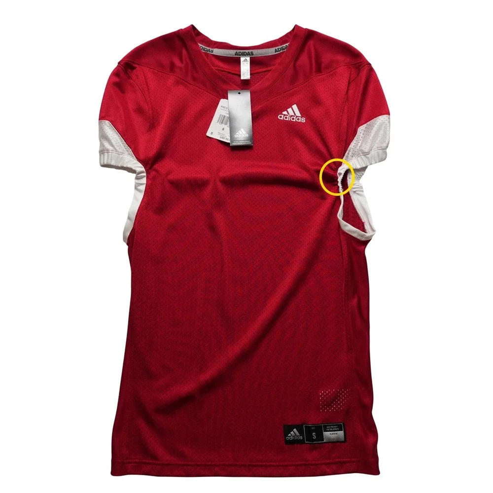 Adidas Football Practice Jersey Mens S‎ Red White H63668 Mesh Training